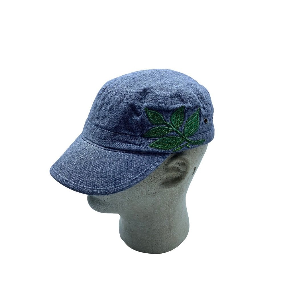 Turtle Fur Women One Size Embroidered Leaf Baseball Adjustable Cap Hat One Size